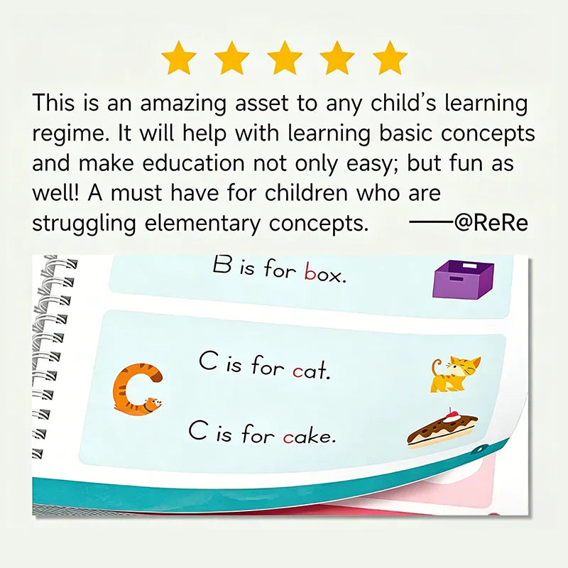 ⏳ LIMITED-TIME MEGA SALE | Homesonia™🌳 Kids Reusable Writing Workbook, Early Learning Gift🖍️