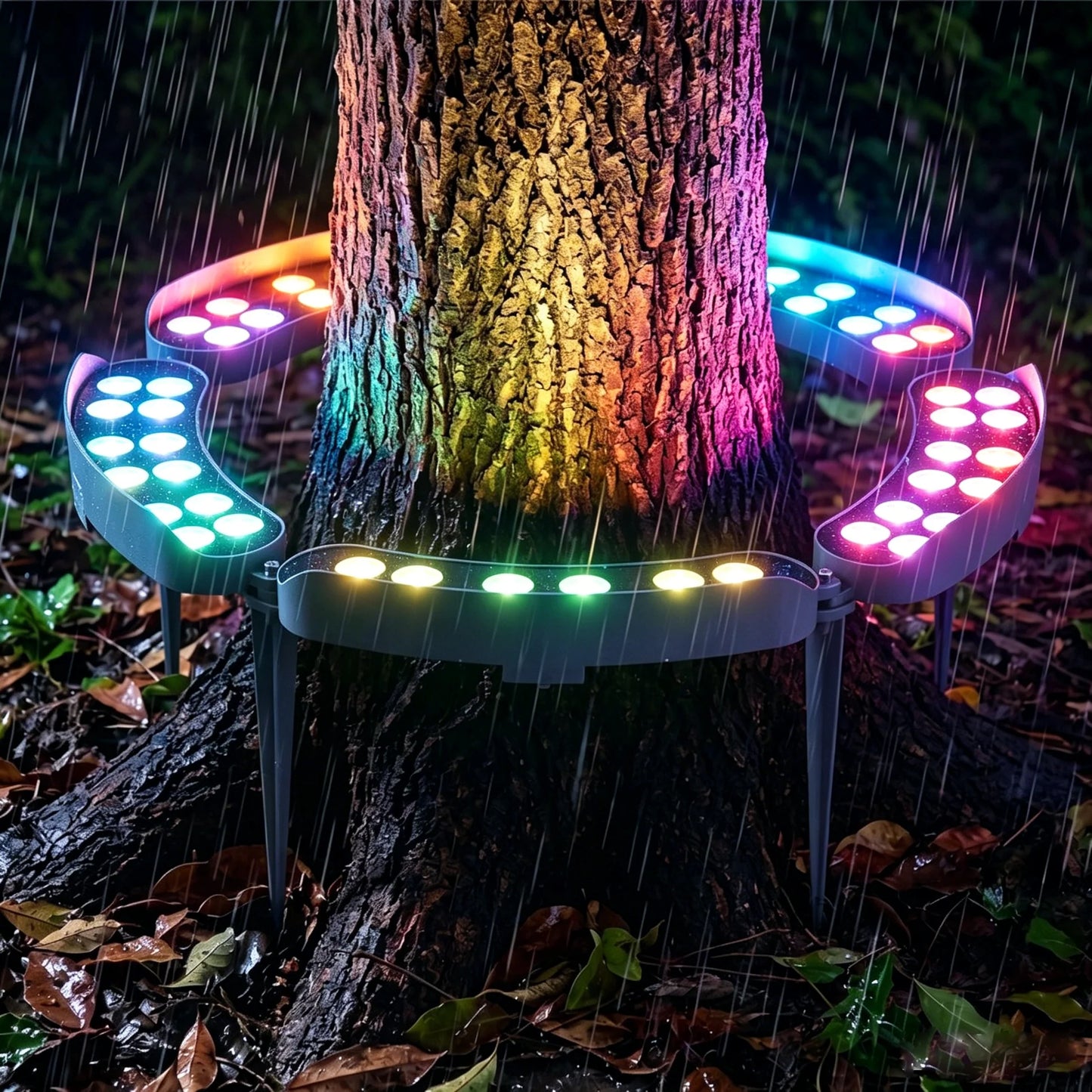 ⏳ LIMITED-TIME MEGA SALE | Homesonia™🌳 LED Ring Tree Light(Single piece) | Outdoor Waterproof Landscape Spotlight