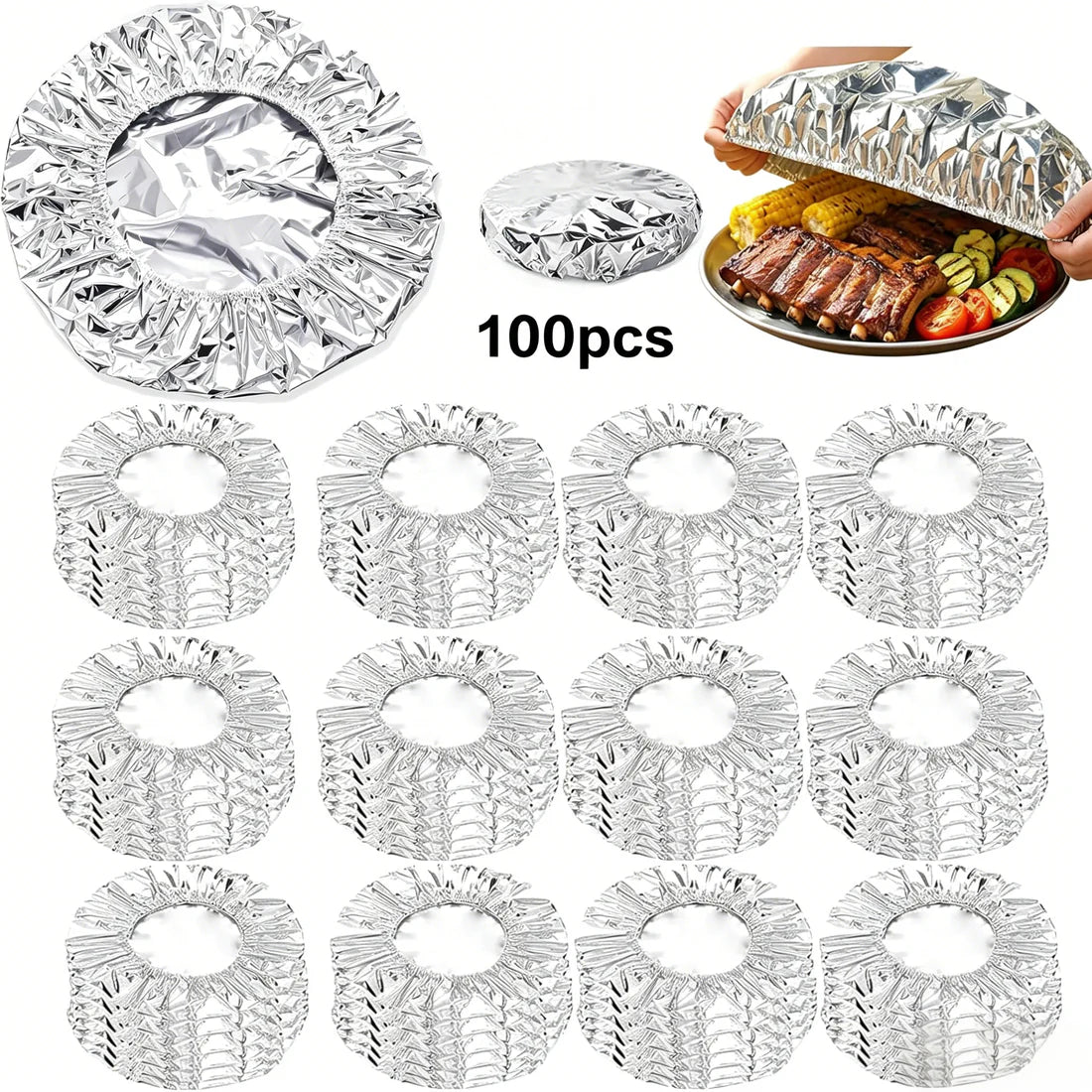 ⏳ LIMITED-TIME MEGA SALE | Homesonia™🍳Aluminum Foil Heat Shield Covers – No Plastic, Heat-Resistant, Reusable