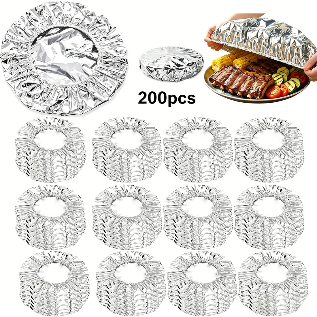 ⏳ LIMITED-TIME MEGA SALE | Homesonia™🍳Aluminum Foil Heat Shield Covers – No Plastic, Heat-Resistant, Reusable