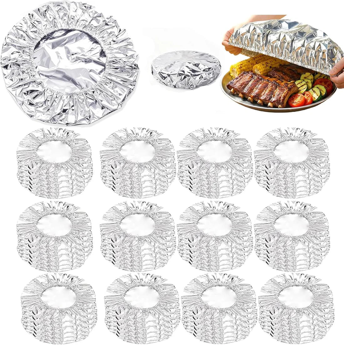 ⏳ LIMITED-TIME MEGA SALE | Homesonia™🍳Aluminum Foil Heat Shield Covers – No Plastic, Heat-Resistant, Reusable