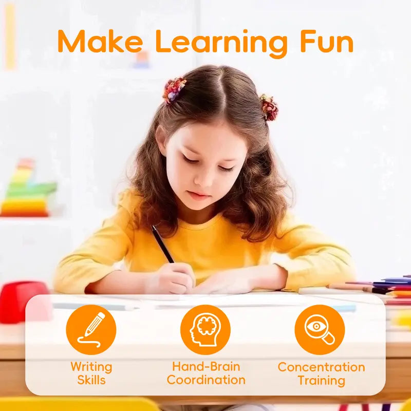 ⏳ LIMITED-TIME MEGA SALE | Homesonia™🌳 Kids Reusable Writing Workbook, Early Learning Gift🖍️