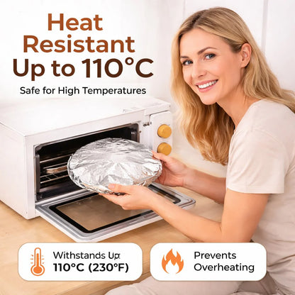 ⏳ LIMITED-TIME MEGA SALE | Homesonia™🍳Aluminum Foil Heat Shield Covers – No Plastic, Heat-Resistant, Reusable