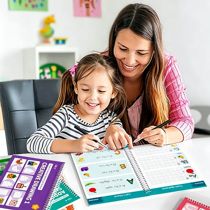 ⏳ LIMITED-TIME MEGA SALE | Homesonia™🌳 Kids Reusable Writing Workbook, Early Learning Gift🖍️