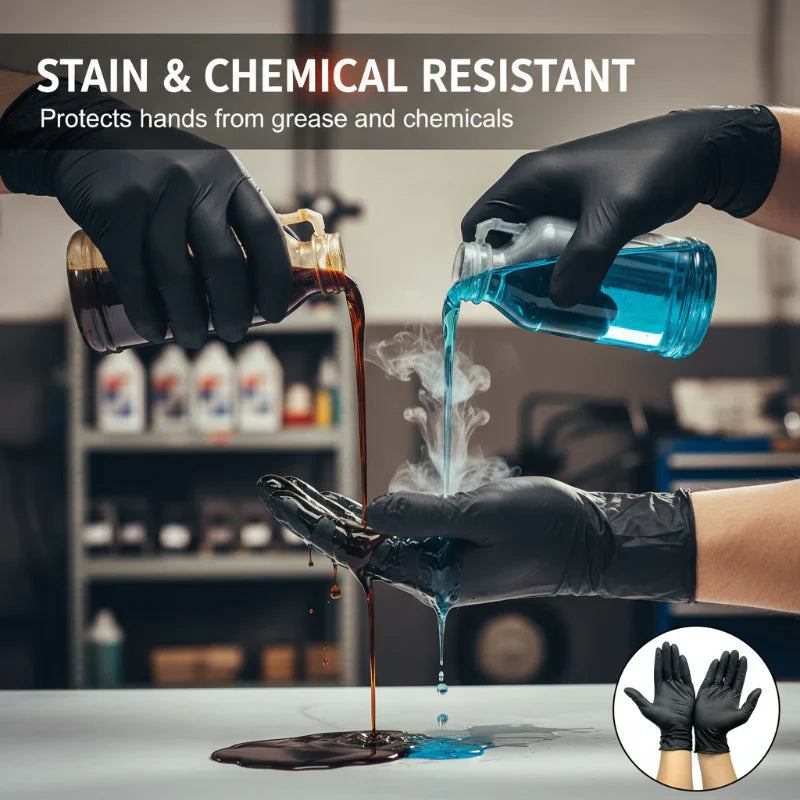 ⏳ LIMITED-TIME MEGA SALE | Homesonia™ Nitrile Pro Gloves – Heavy Duty, Slip & Stain Resistant, Scratch Resistant