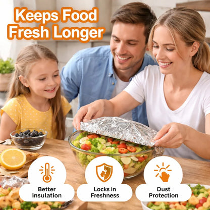 ⏳ LIMITED-TIME MEGA SALE | Homesonia™🍳Aluminum Foil Heat Shield Covers – No Plastic, Heat-Resistant, Reusable