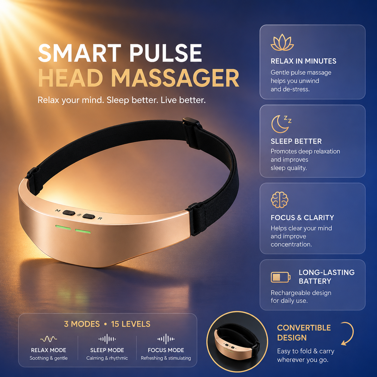 Smart Electric Head Massager