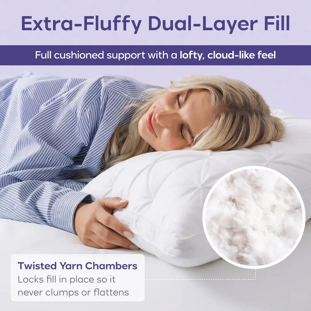 ⏳ LIMITED-TIME MEGA SALE | Homesonia™  Tufted Neck Support Pillow for All Sleep Positions