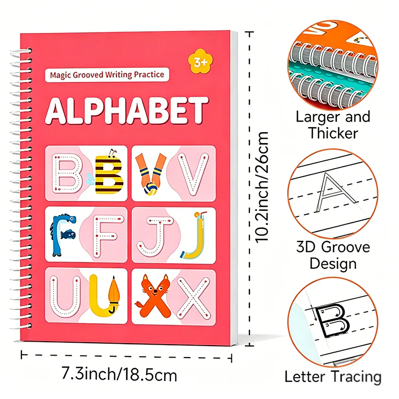 ⏳ LIMITED-TIME MEGA SALE | Homesonia™🌳 Kids Reusable Writing Workbook, Early Learning Gift🖍️