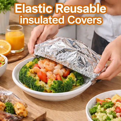 ⏳ LIMITED-TIME MEGA SALE | Homesonia™🍳Aluminum Foil Heat Shield Covers – No Plastic, Heat-Resistant, Reusable