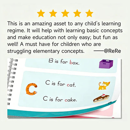 ⏳ LIMITED-TIME MEGA SALE | Homesonia™🌳 Kids Reusable Writing Workbook, Early Learning Gift🖍️