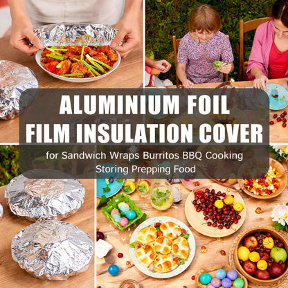 ⏳ LIMITED-TIME MEGA SALE | Homesonia™🍳Aluminum Foil Heat Shield Covers – No Plastic, Heat-Resistant, Reusable
